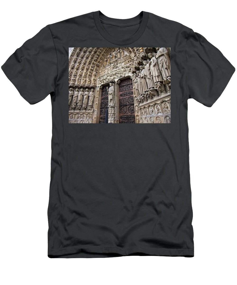 Architecture T-Shirt featuring the photograph Notre Dame, Paris by Martin Smith