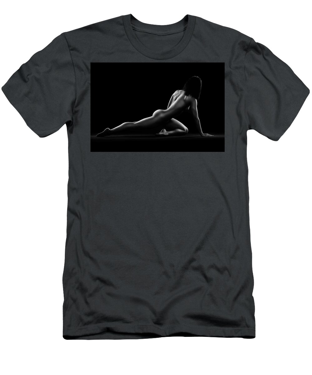 Woman T-Shirt featuring the photograph Nude woman bodyscape 5 by Johan Swanepoel