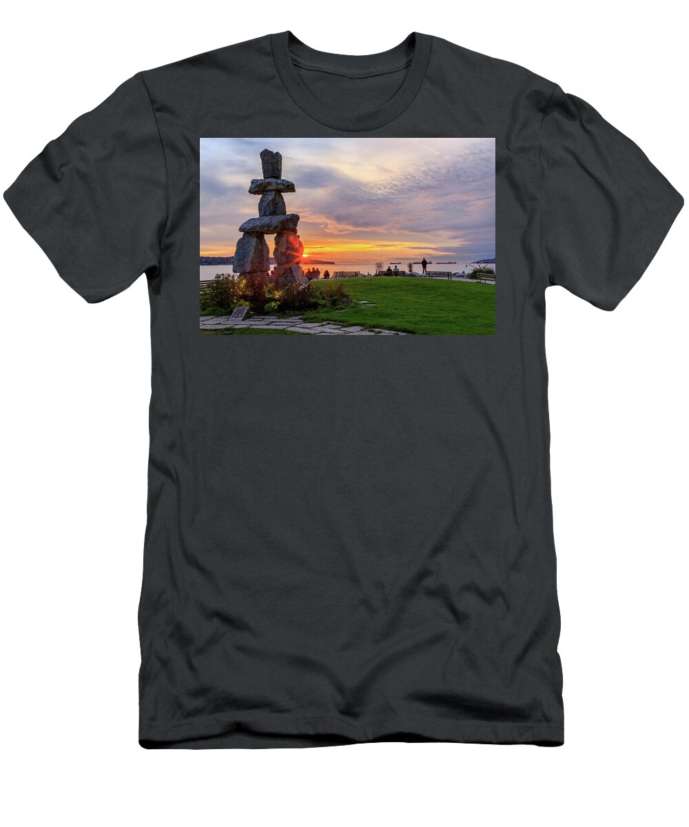 British Columbia T-Shirt featuring the photograph Olympic Sunset Memories by Briand Sanderson