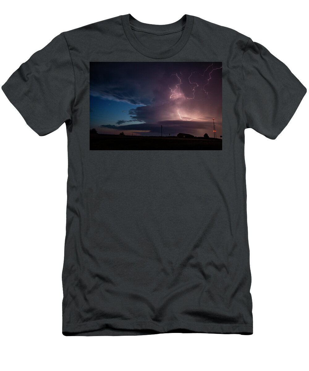 Nebraskasc T-Shirt featuring the photograph One Last Storm Chase of 2019 039 by Dale Kaminski