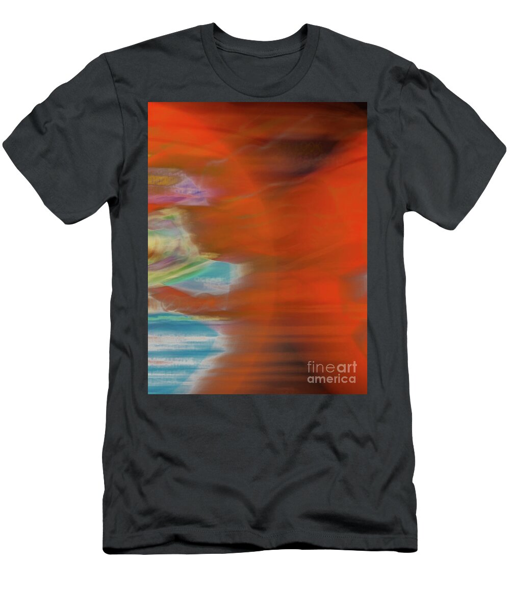 Abstract T-Shirt featuring the photograph Orange circles by Phillip Rubino