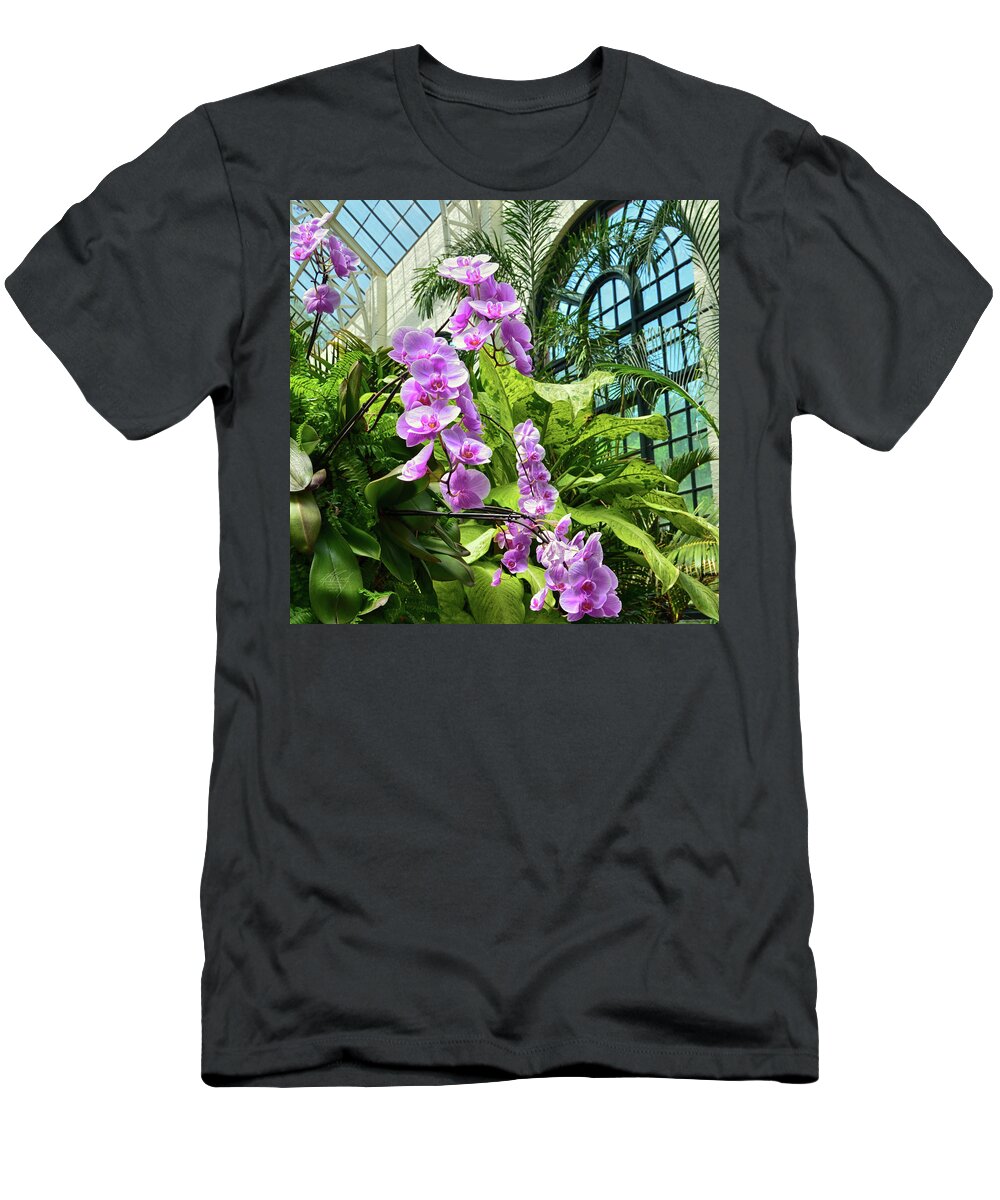 Orchids T-Shirt featuring the photograph Orchids by Michael Frank