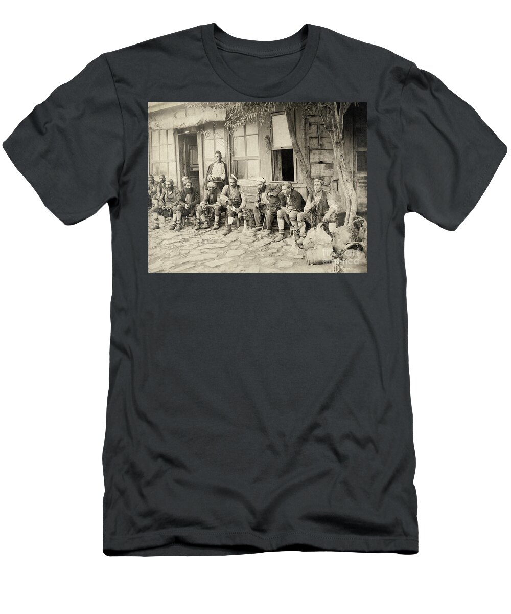 1890s T-Shirt featuring the photograph Ottoman Cafe, c1890 by Granger