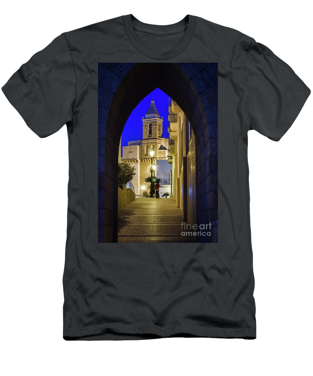 Building T-Shirt featuring the photograph Our Lady of the O Church Rota Cadiz Spain by Pablo Avanzini