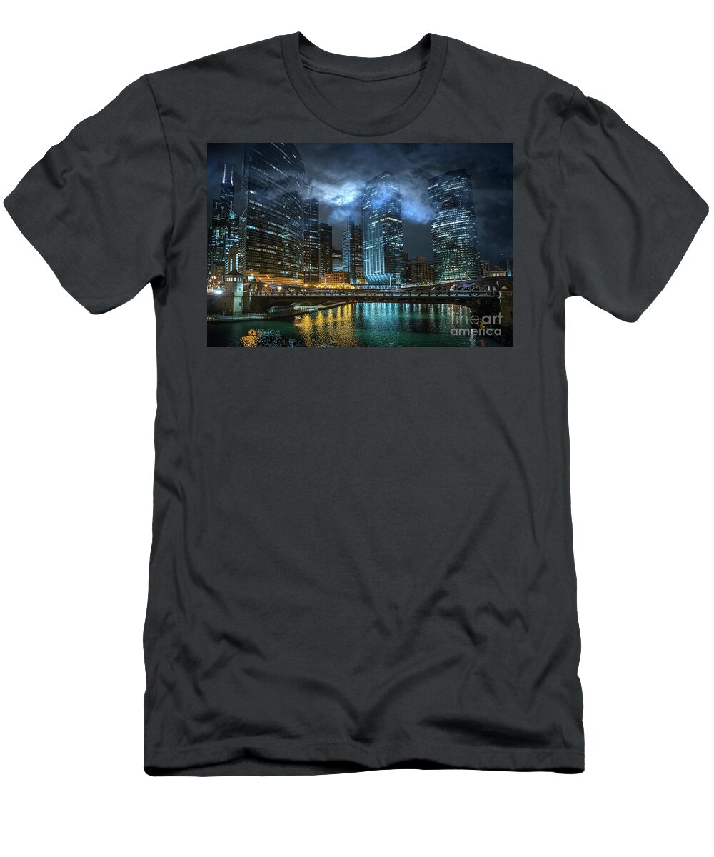 Chicago T-Shirt featuring the photograph Out of the Fog by Bruno Passigatti