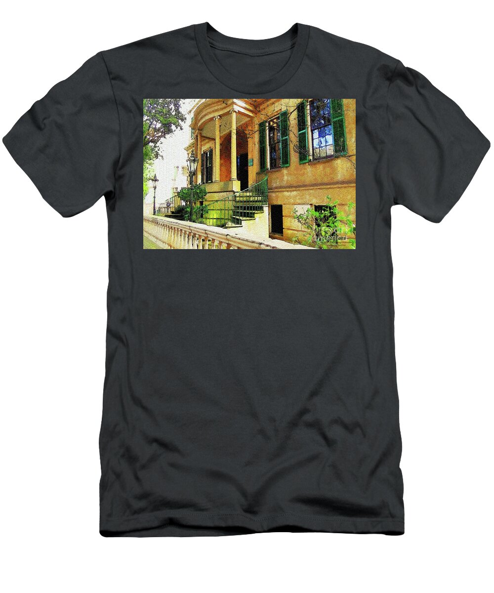 Juneteenth T-Shirt featuring the photograph Owens-Thomas House in Savannah, Georgia by Aberjhani