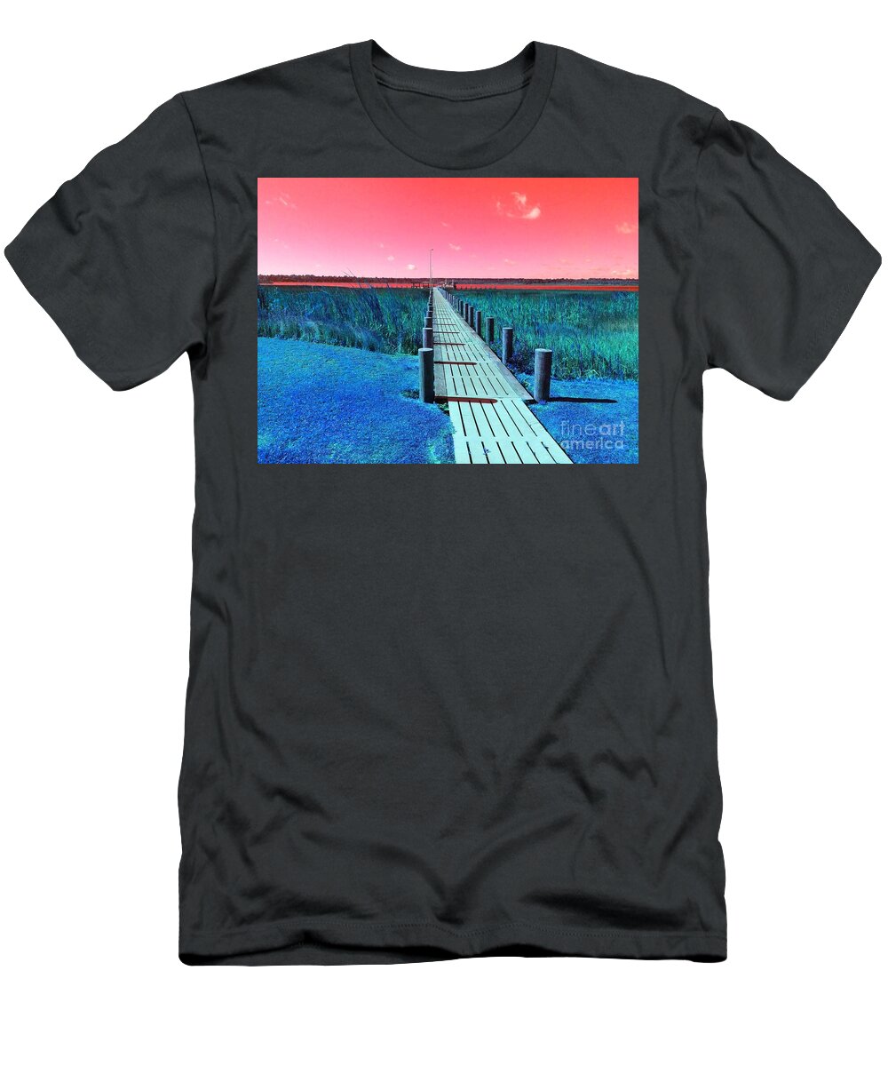 Pier T-Shirt featuring the photograph Path by Bill King