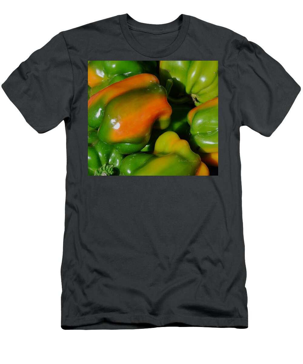 Green Peppers T-Shirt featuring the photograph Peppers by Kae Cheatham
