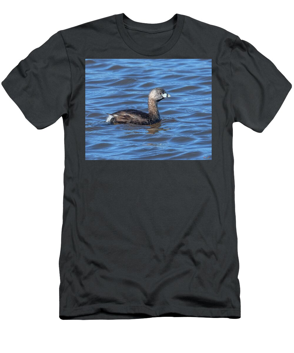 Nature T-Shirt featuring the photograph Pied-billed Grebe DWF0195 by Gerry Gantt