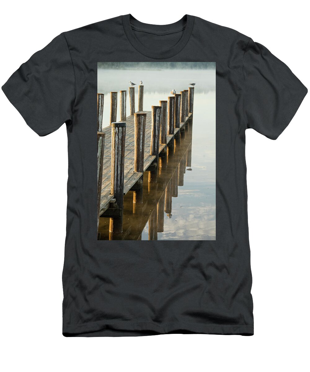 Chesapeake Bay T-Shirt featuring the photograph Pier by Minnie Gallman