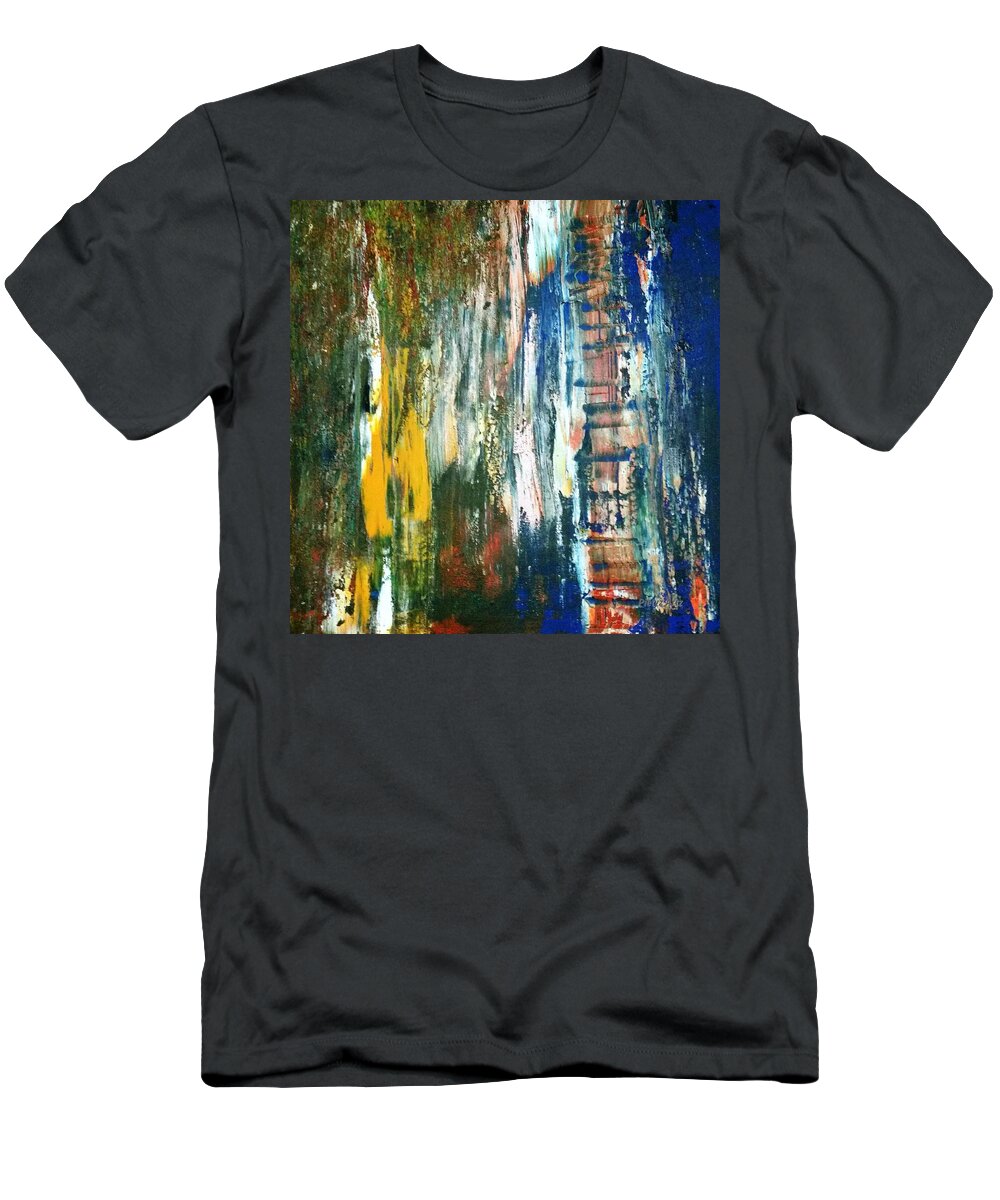 Abstract T-Shirt featuring the painting Pietyz Abz1101 by Piety Dsilva