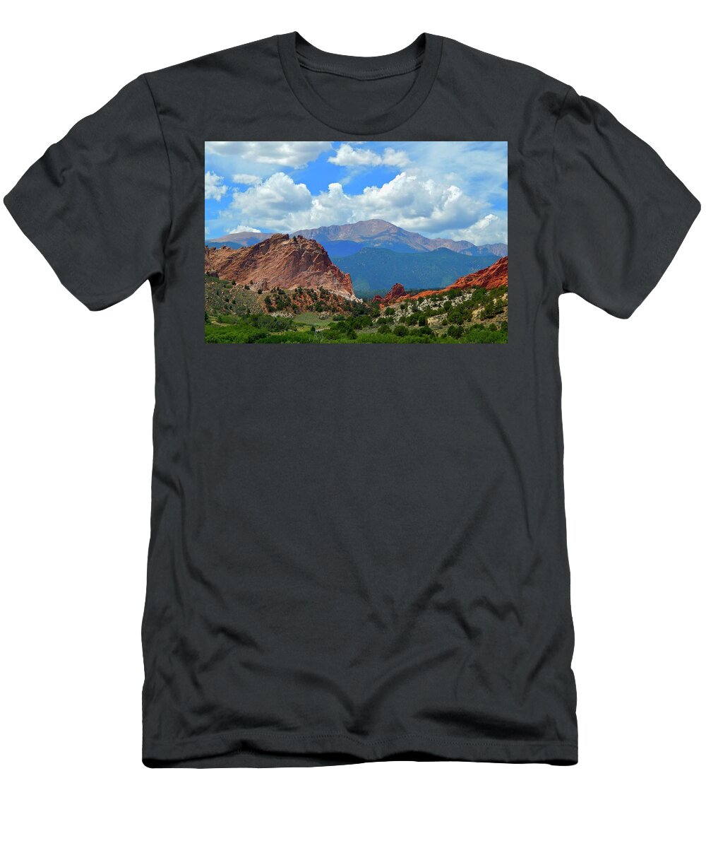 Pikes T-Shirt featuring the photograph Pikes Peak Summer by Dan Miller