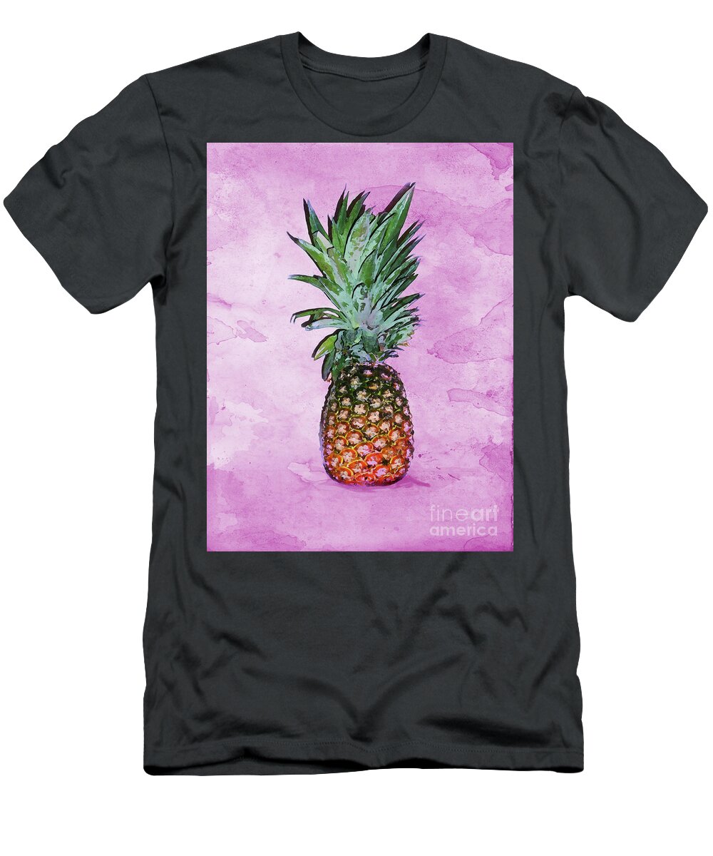 Pineapple T-Shirt featuring the digital art Pineapple by Marissa Maheras