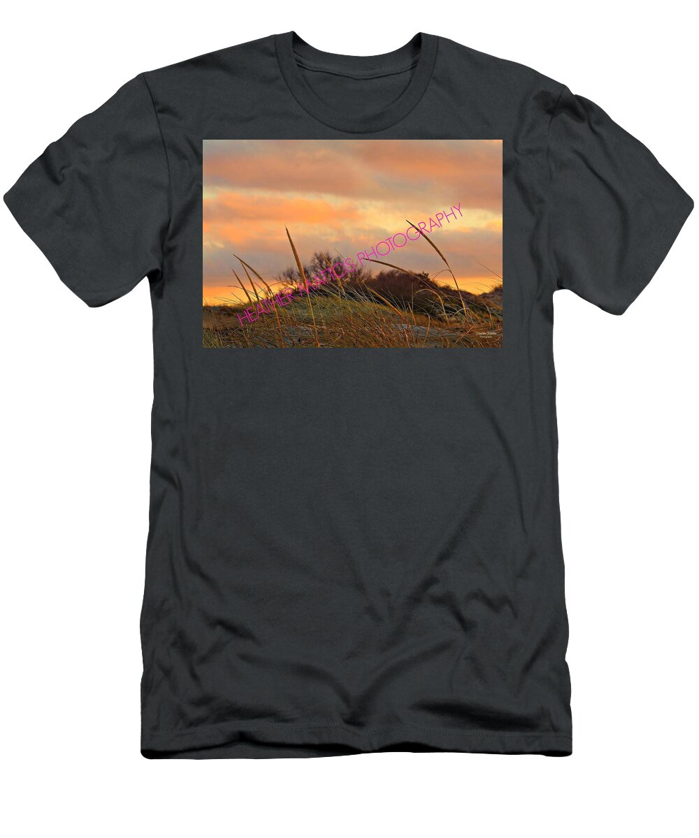 Beach T-Shirt featuring the photograph Pink Sunset by Heather M Photography