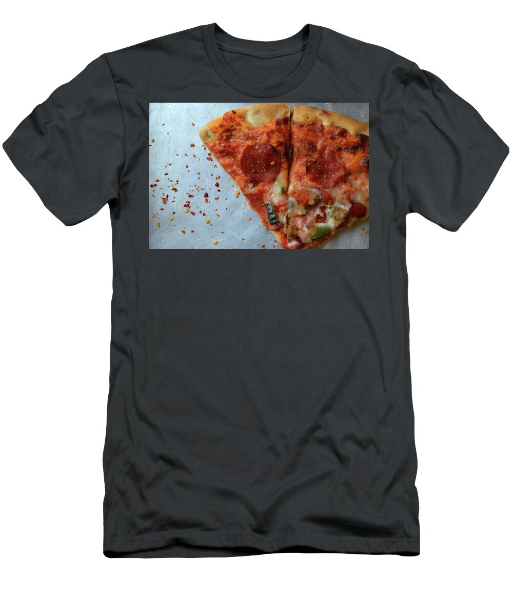 Pizza T-Shirt featuring the photograph Pizza by Lisa Burbach
