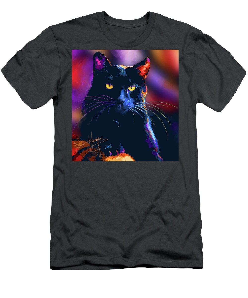 Bubby T-Shirt featuring the painting pOpCat Bubby by DC Langer