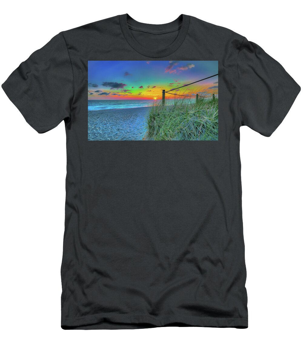 Sun T-Shirt featuring the photograph Rainbow Sunset by Sean Allen