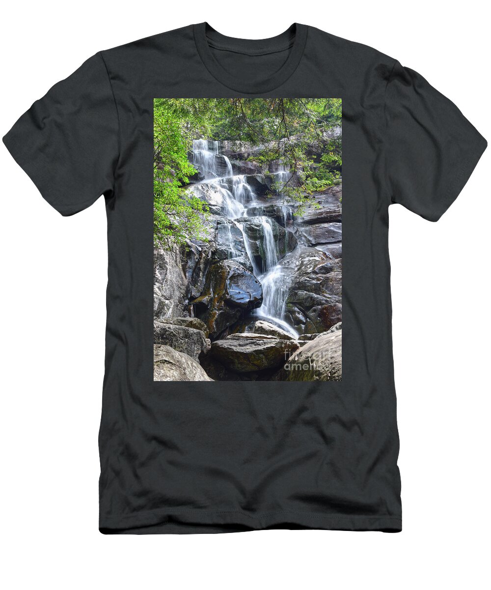 Ramsey Cascades T-Shirt featuring the photograph Ramsey Cascades 8 by Phil Perkins