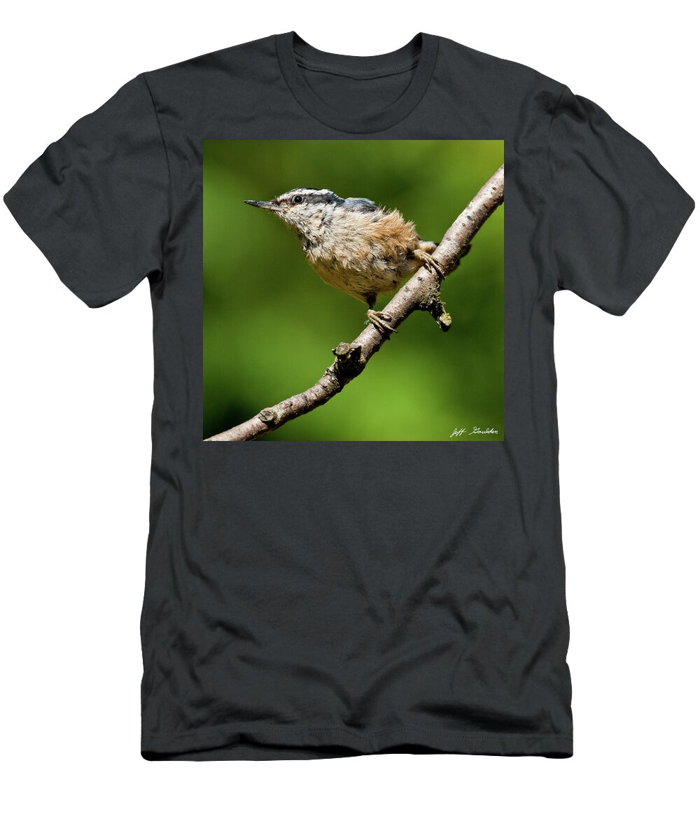 Animal T-Shirt featuring the photograph Red Breasted Nuthatch by Jeff Goulden