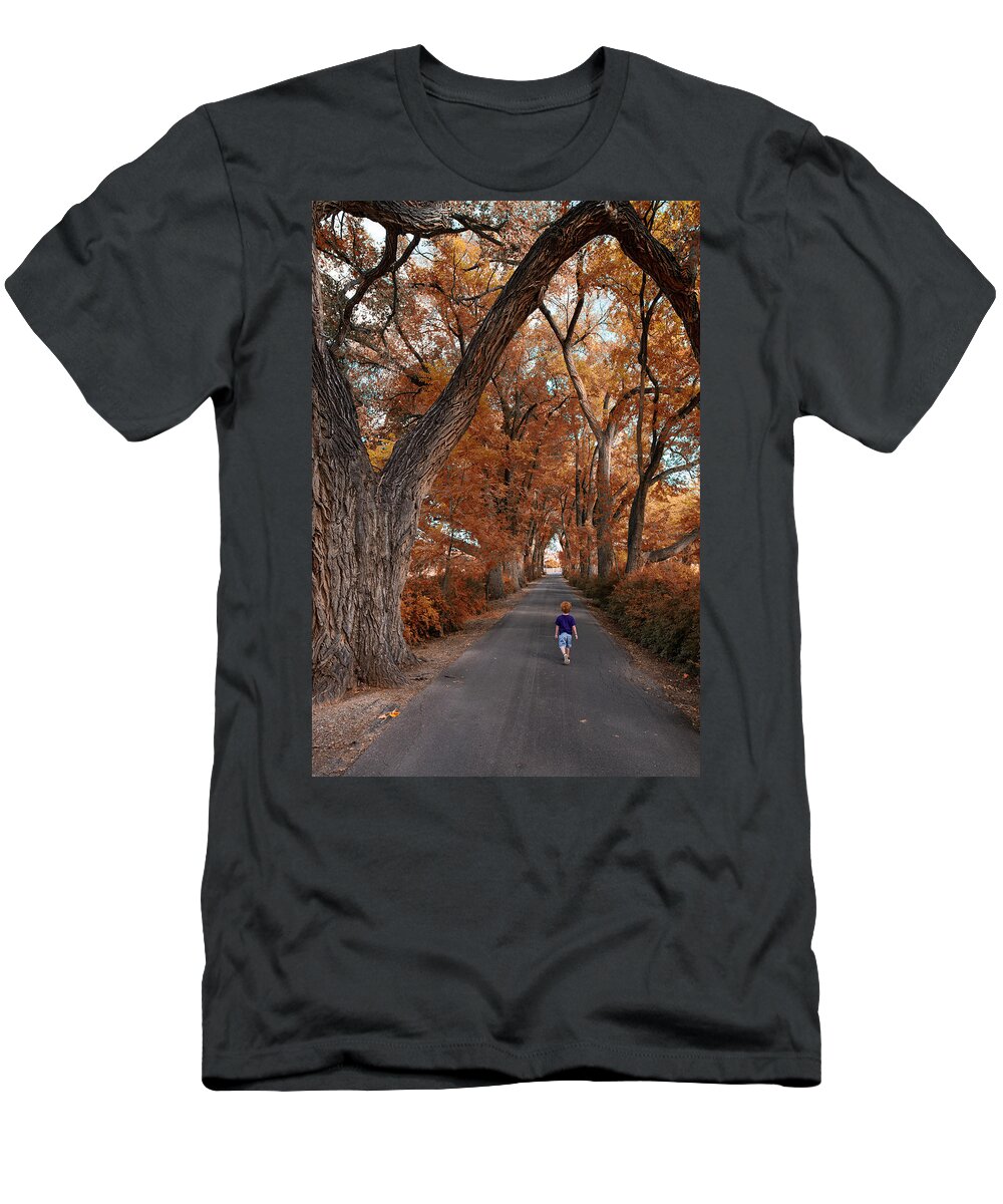 Redhead T-Shirt featuring the photograph Redhead Fall Walkabout by Tom Gresham