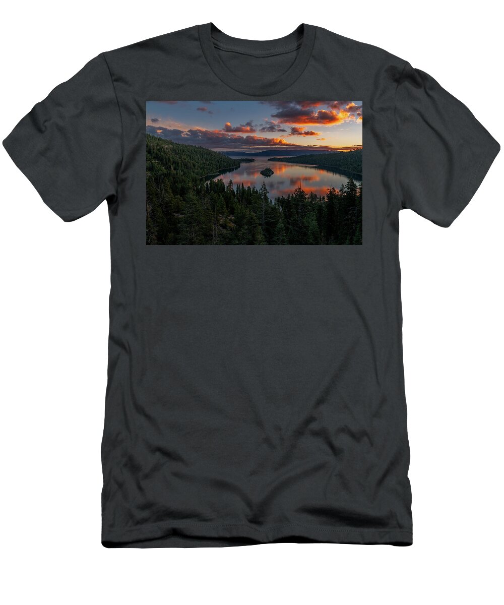 Bay T-Shirt featuring the photograph Reflection on Emerald Bay by John Hight
