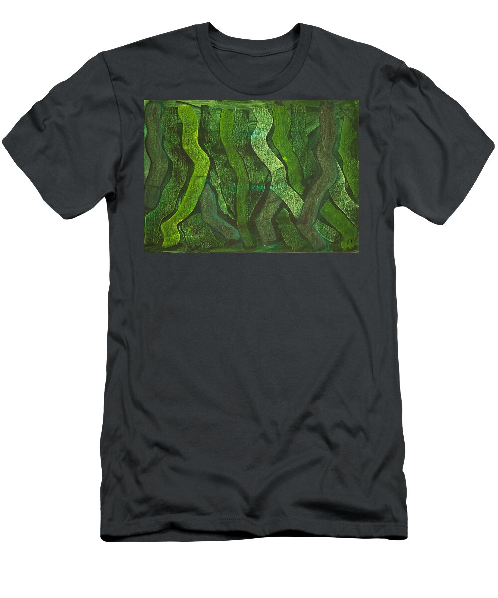 Rho 10 T-Shirt featuring the painting Rho #10 Abstract by Sensory Art House