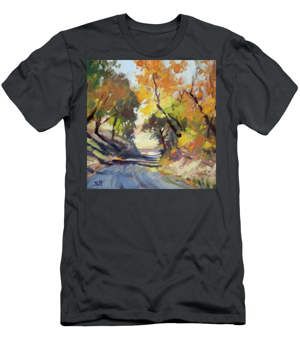 Autumn T-Shirt featuring the painting Roadside Attraction by Steve Henderson