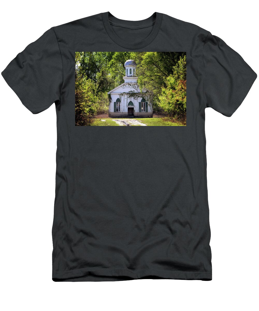Church T-Shirt featuring the photograph Rodney Baptist Church by Susan Rissi Tregoning
