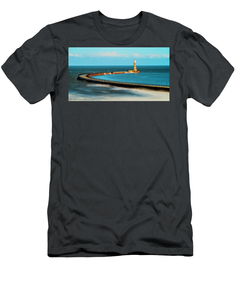 England T-Shirt featuring the photograph Roker Pier by John Paul Cullen