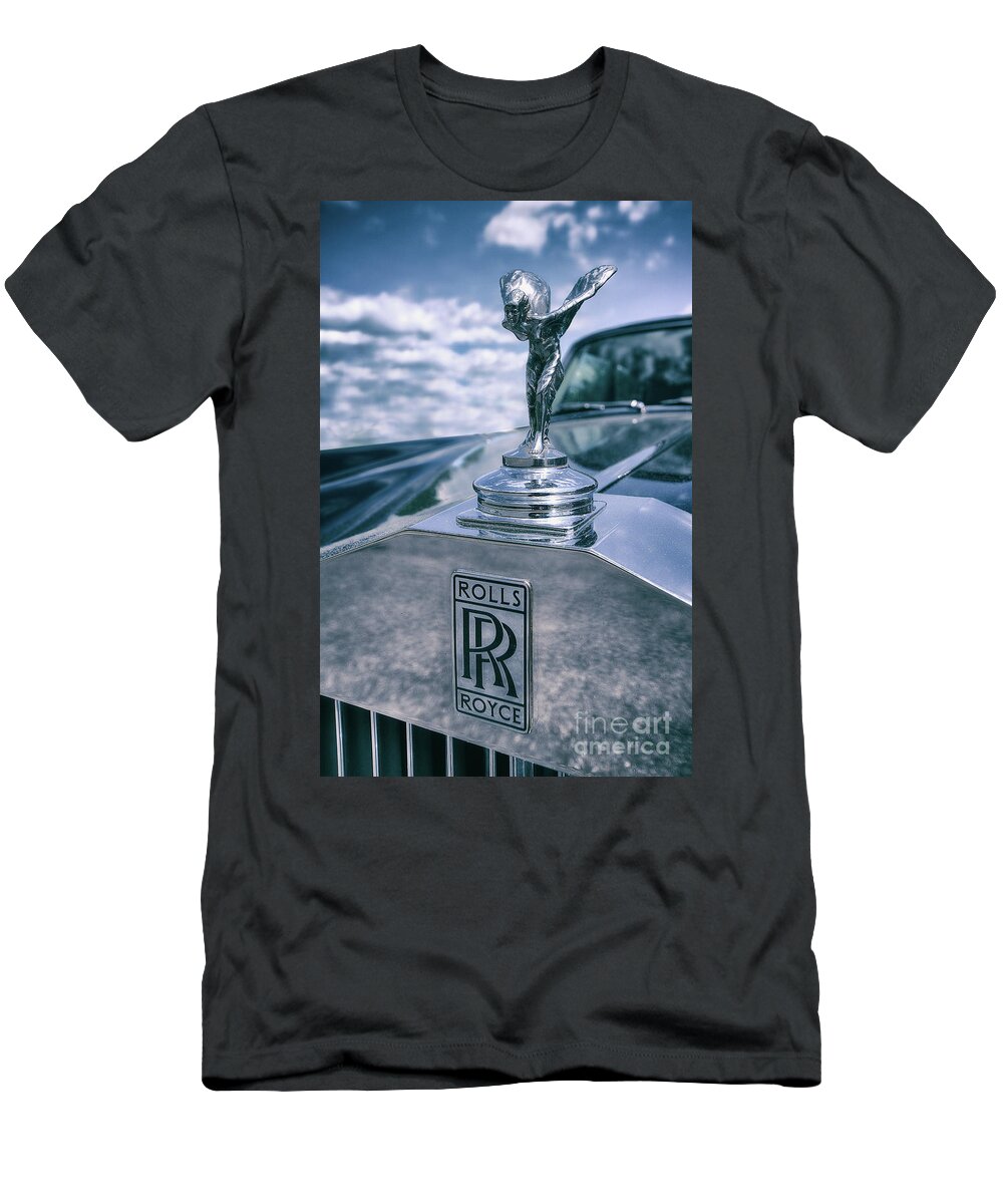 Rolls Royce Mascot Rolls Royce Emblem T-Shirt featuring the photograph Rolls Royce mascot by Arttography LLC
