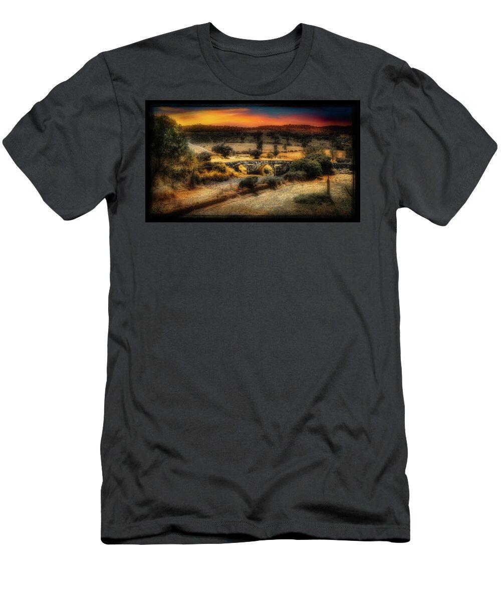 Roman T-Shirt featuring the photograph Roman Bridge Idanha-a-Velha by Micah Offman