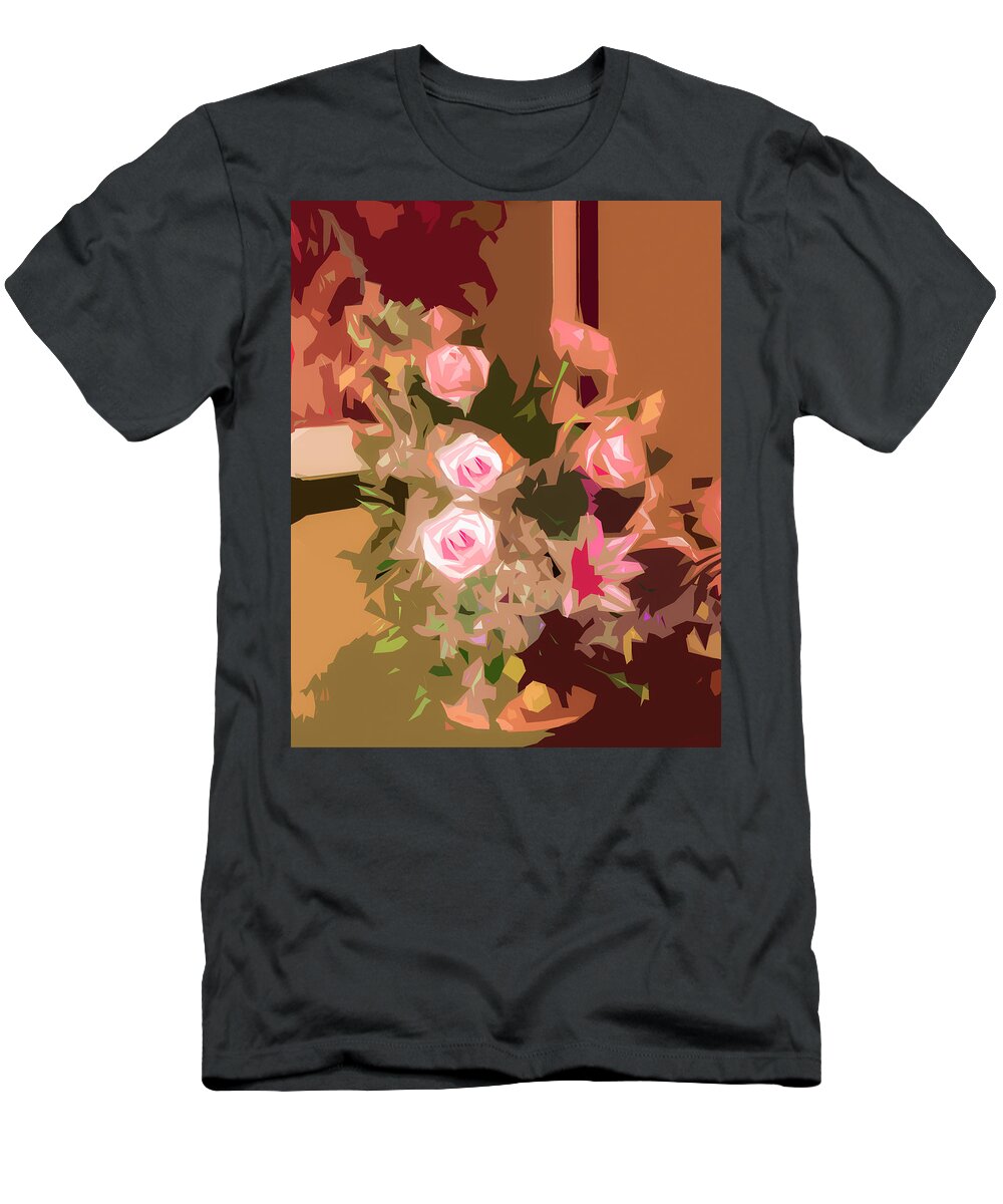 Flowers T-Shirt featuring the photograph Rose Light 2 AR by Ginger Stein