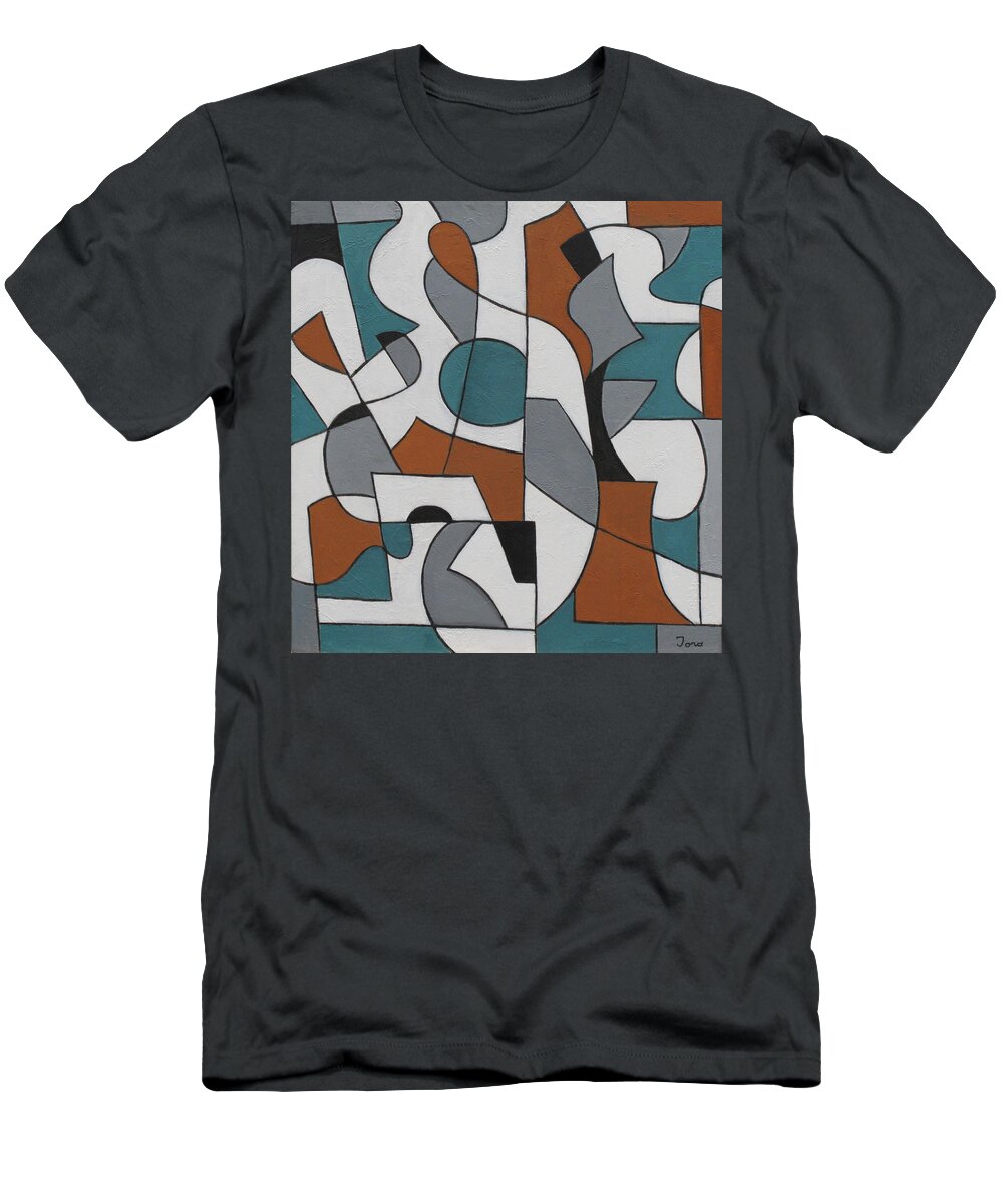 Abstract T-Shirt featuring the painting Roundabout by Trish Toro