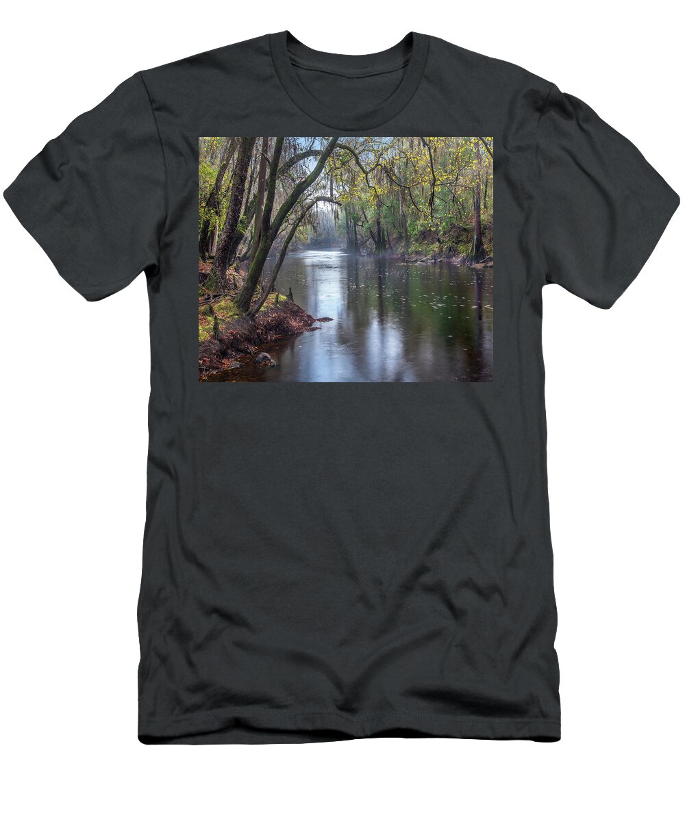 00544896 T-Shirt featuring the photograph Santa Fe River, O'leno State Park, Florida by Tim Fitzharris