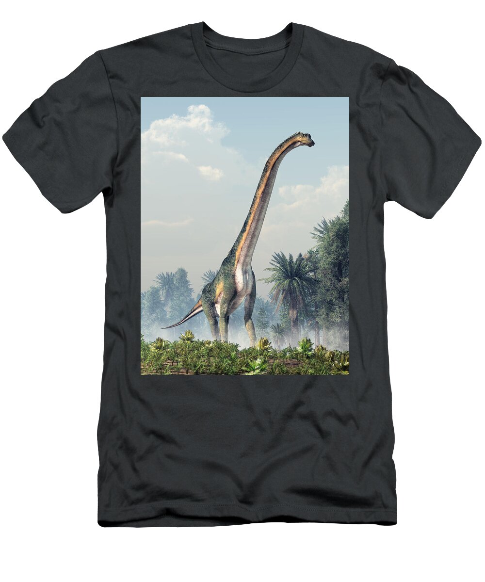 Brachiosaurus T-Shirt featuring the digital art Sauropod by Daniel Eskridge