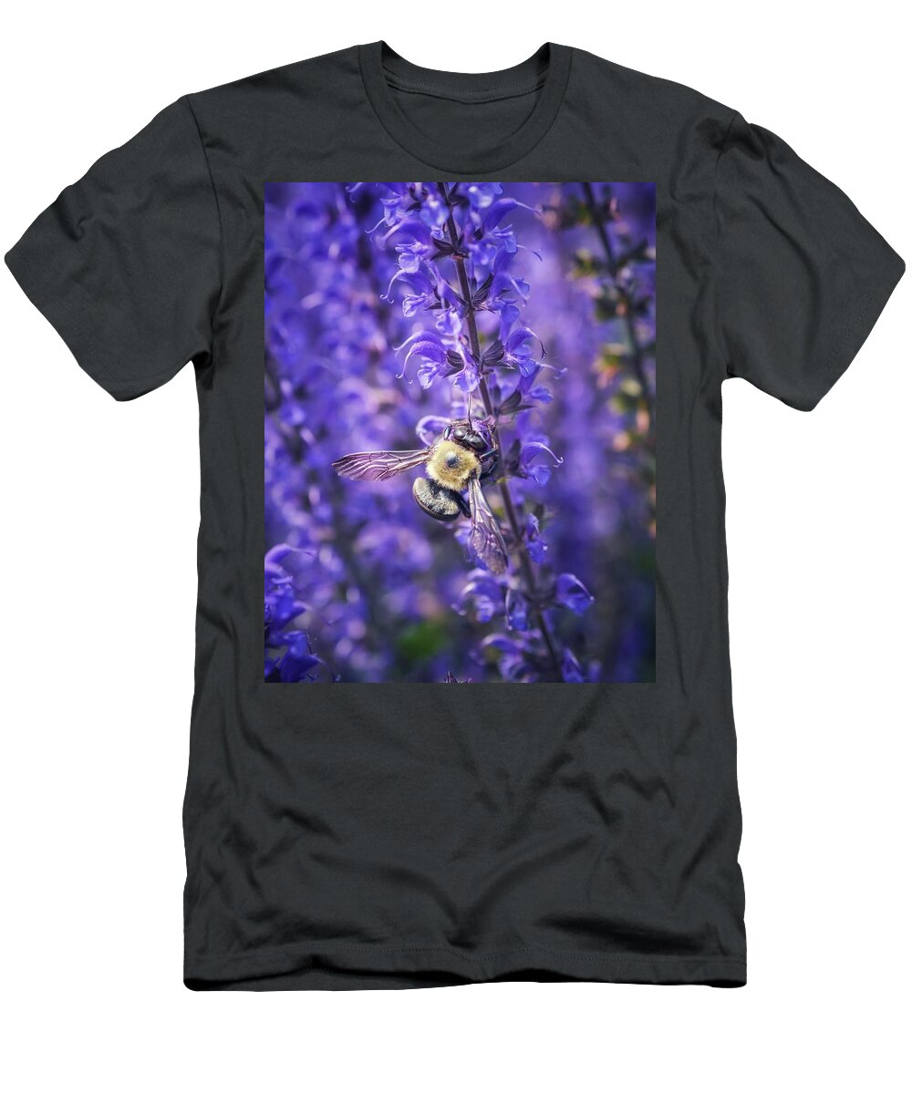 Bumblebee T-Shirt featuring the photograph Save the Bees by Shannon Kelly