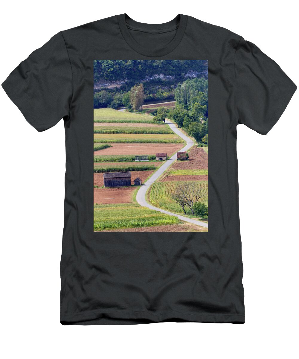 Europe T-Shirt featuring the photograph Scenic rural France - The Lot by Seeables Visual Arts