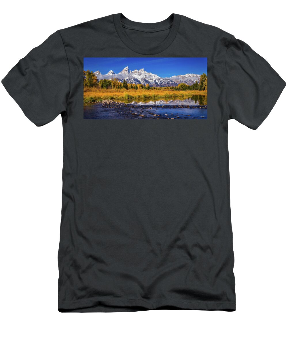 Chris Steele T-Shirt featuring the photograph Schwabacher's Landing by Chris Steele