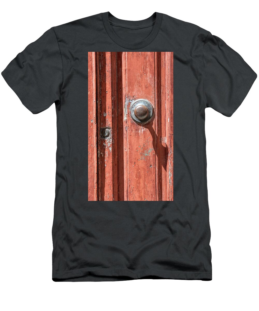 Tuscany T-Shirt featuring the photograph Shadow Door of Tuscany by David Letts