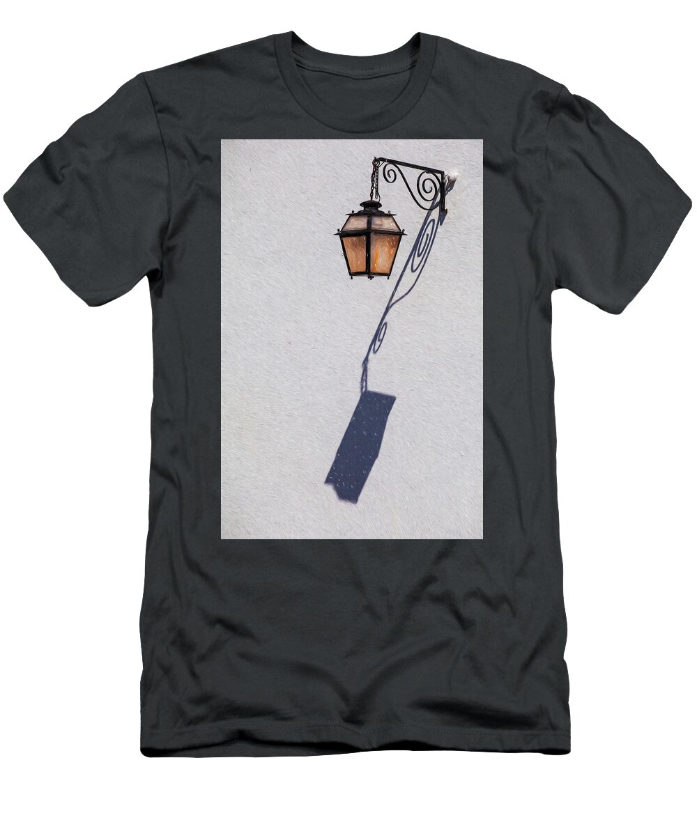 Lamp T-Shirt featuring the photograph Shadow Lamp by David Letts