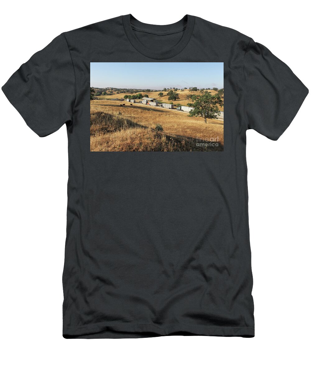 California T-Shirt featuring the photograph Shipping Day by Diane Bohna