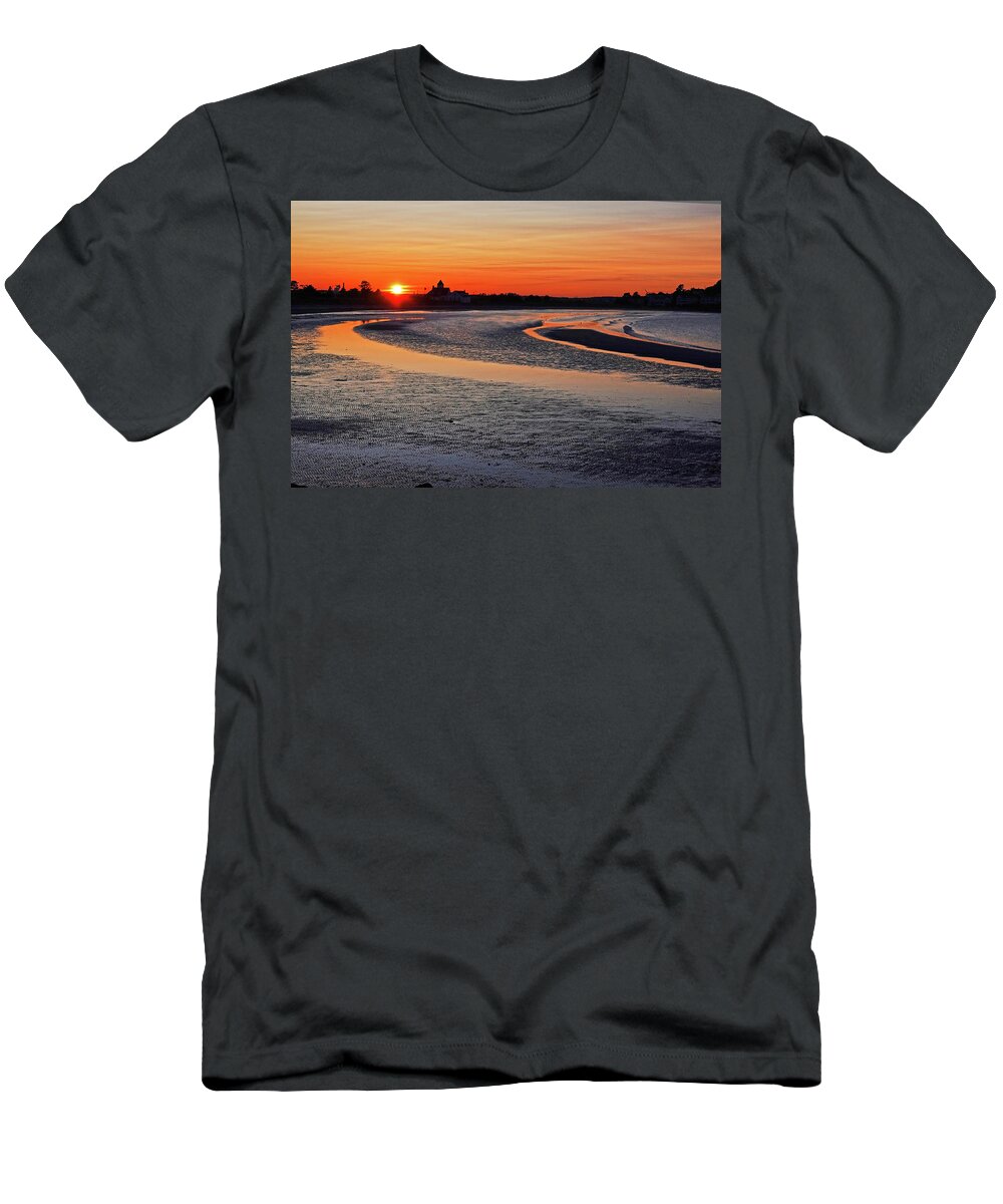 Nahant T-Shirt featuring the photograph Short Beach Sunset Nahant MA by Toby McGuire
