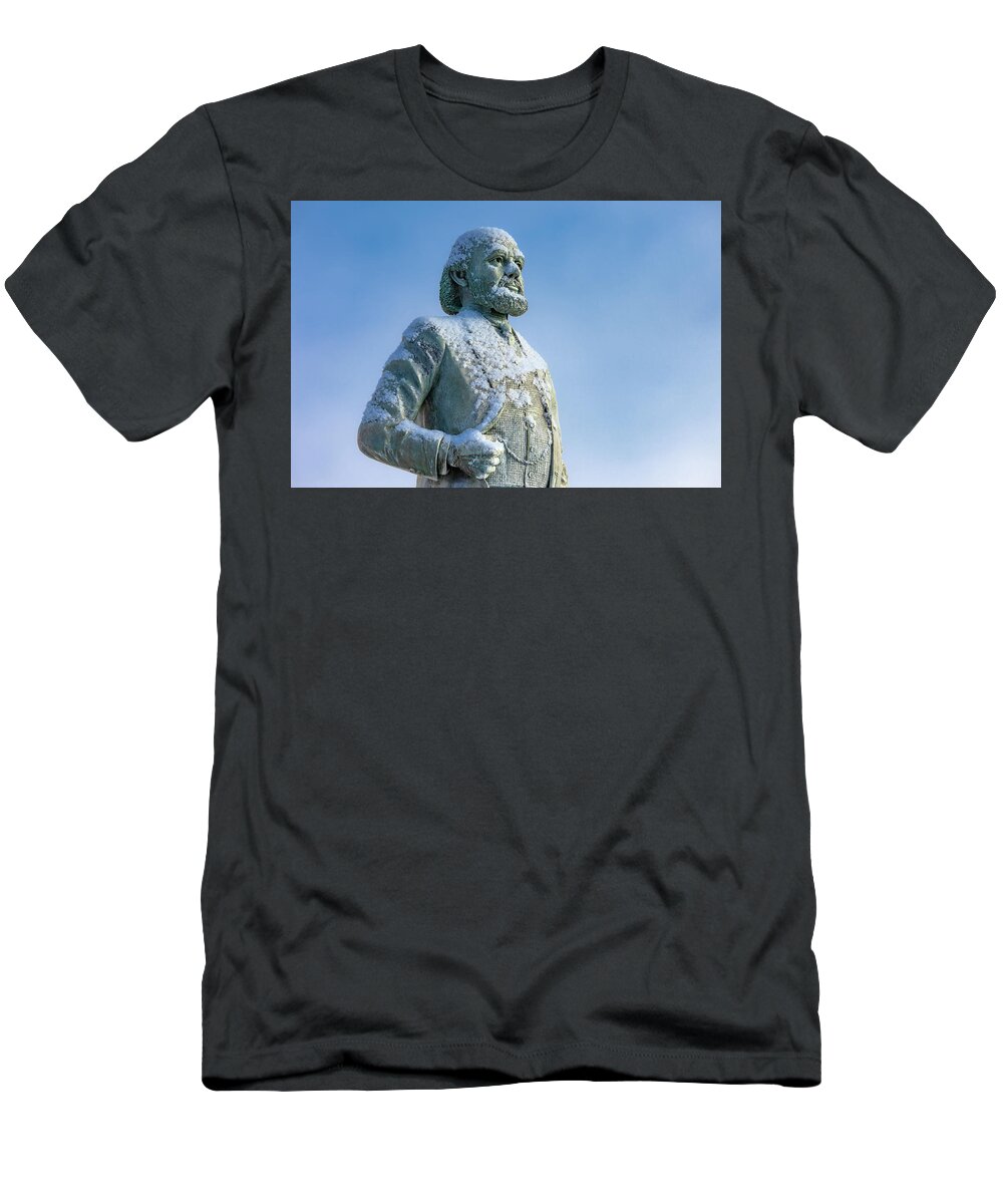 James Hill T-Shirt featuring the photograph Snow Covered Hill by Todd Klassy