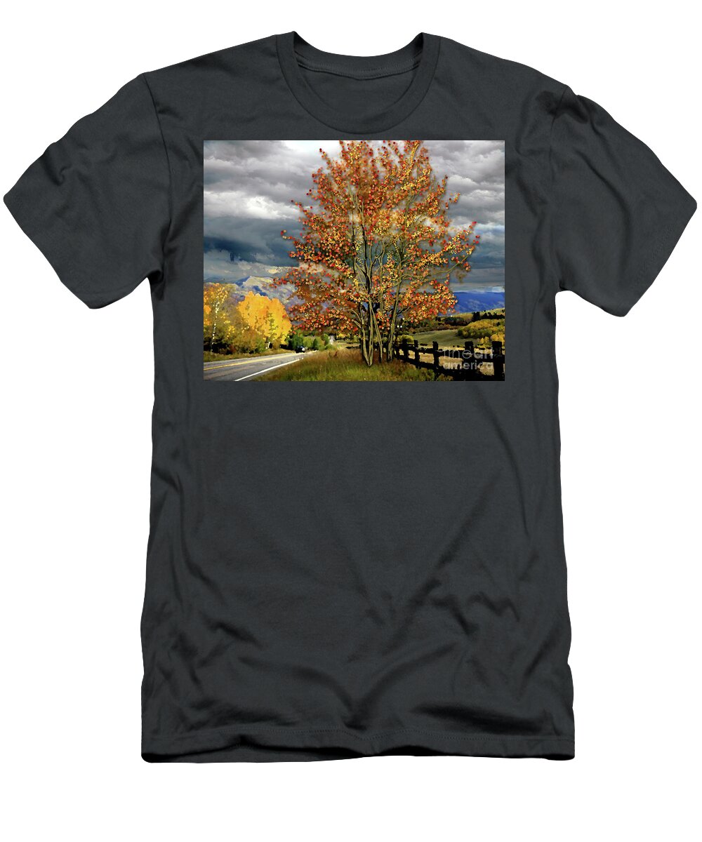Colorado T-Shirt featuring the photograph Snowmass Aspen by Deb Nakano
