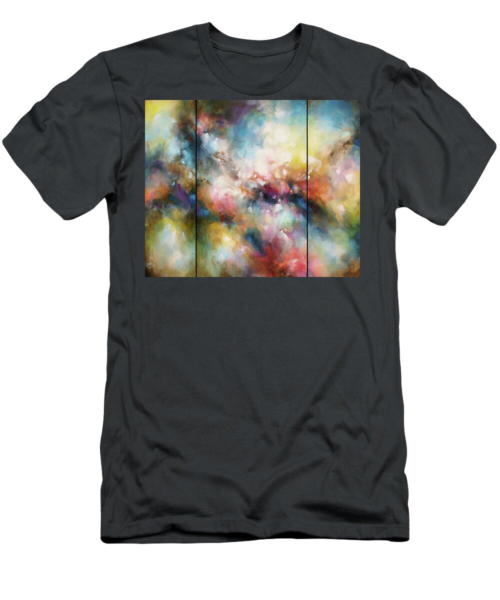 Abstract T-Shirt featuring the painting Soft by Michael Lang