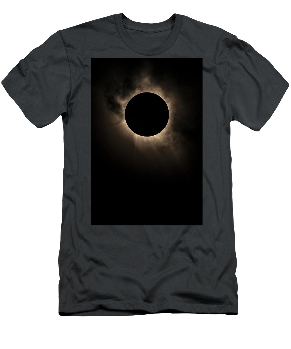 Solar Eclipse T-Shirt featuring the photograph Solar Eclipse of 2017 by Randy Lemoine