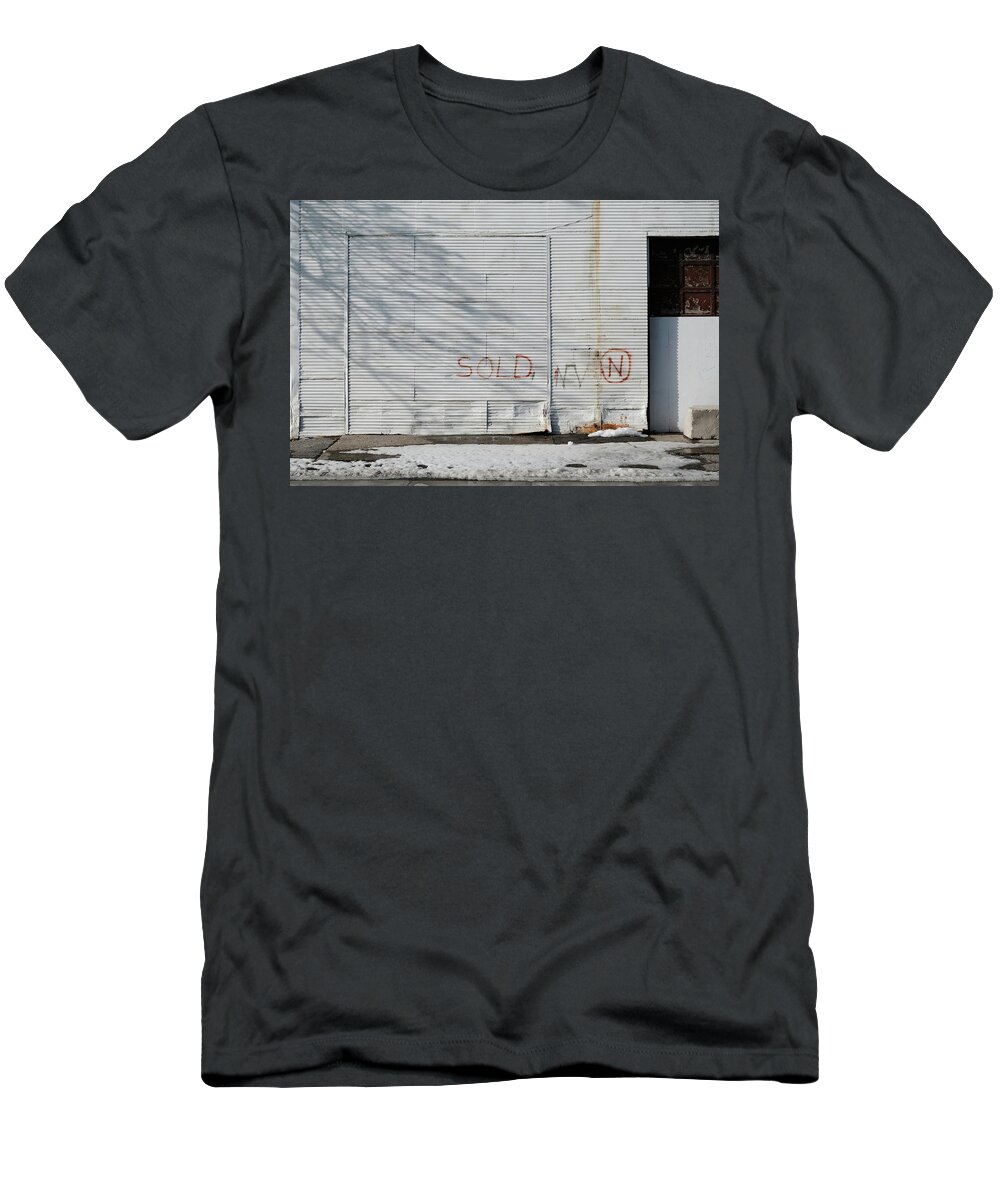 Urban T-Shirt featuring the photograph Sold by Kreddible Trout