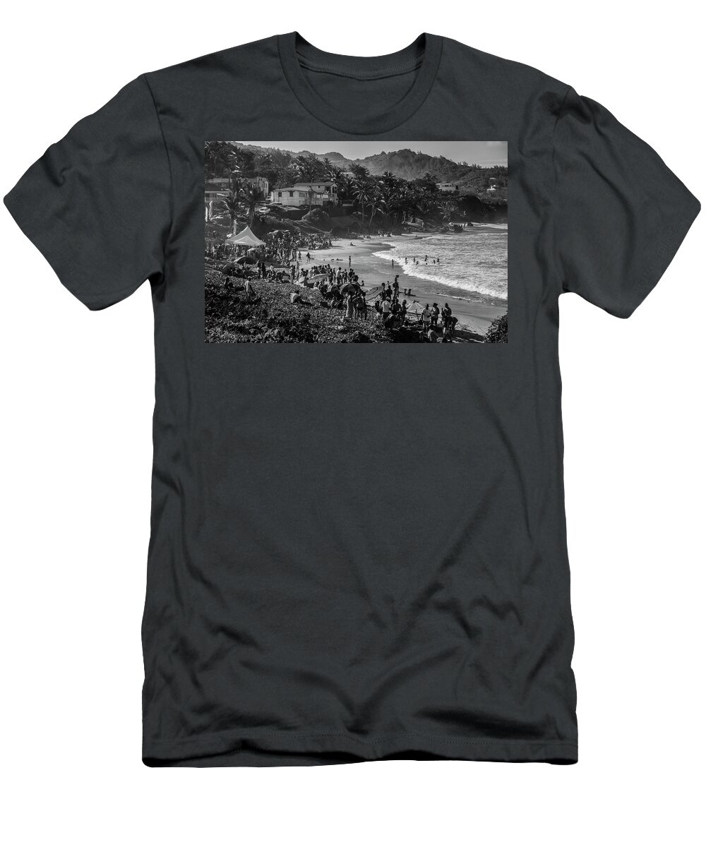Soupbowl T-Shirt featuring the photograph Soup Bowl Barbados by Stuart Manning