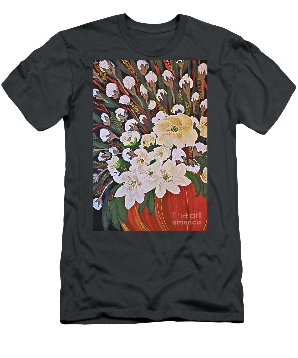 Prints T-Shirt featuring the painting Southern Centerpiece by Barbara Donovan