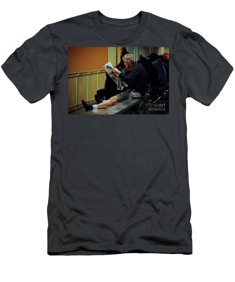 Documentary T-Shirt featuring the photograph Sports Half-Time by Frank J Casella